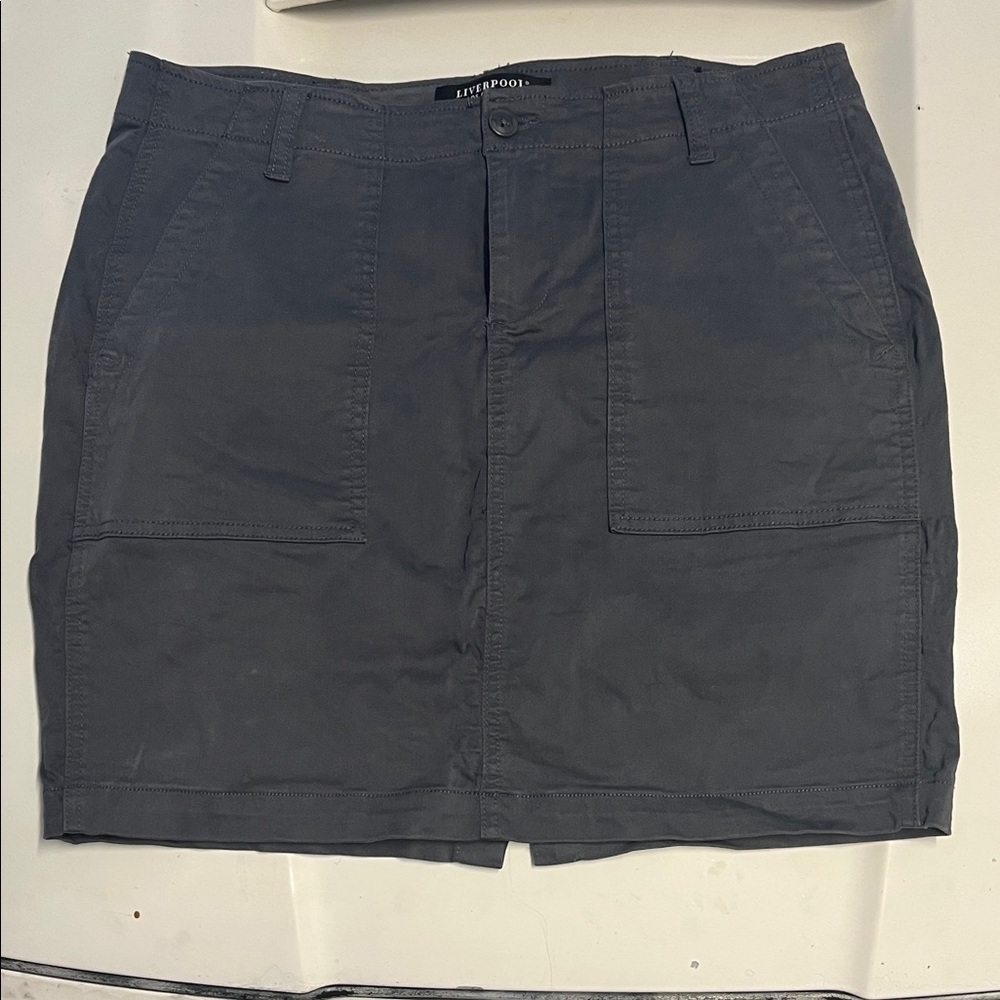 Liverpool Women's Charcoal Mini Skirt